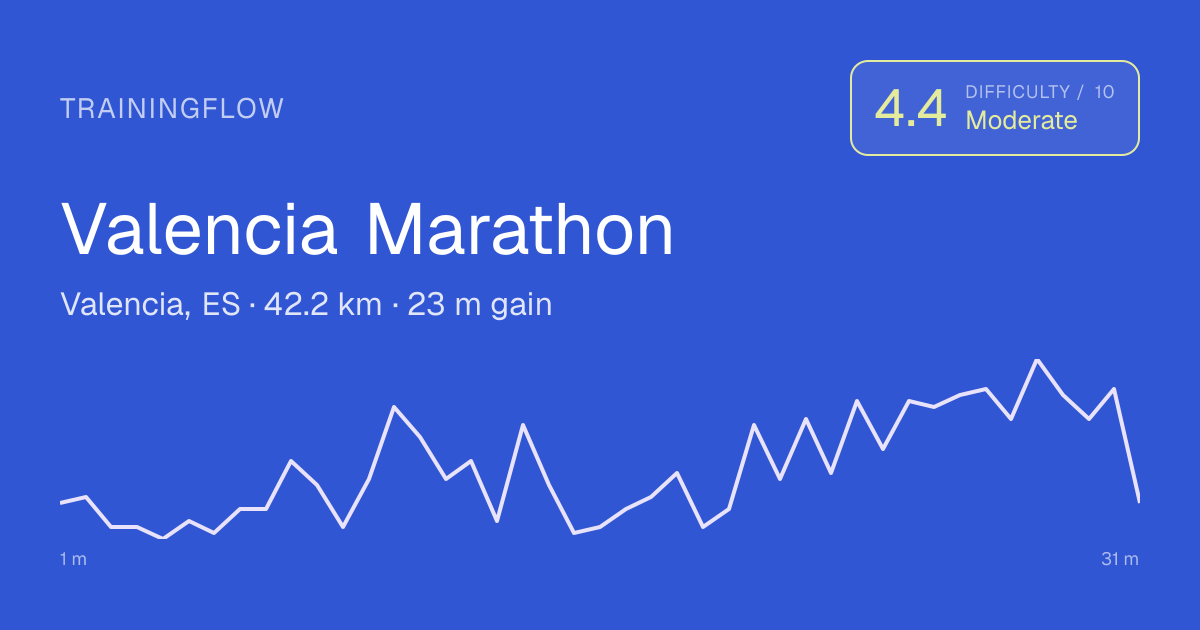 Valencia Marathon 2026 | TrainingFlow